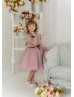 Sweet Polka Dot Flower Girl Dress Family Picture Dress